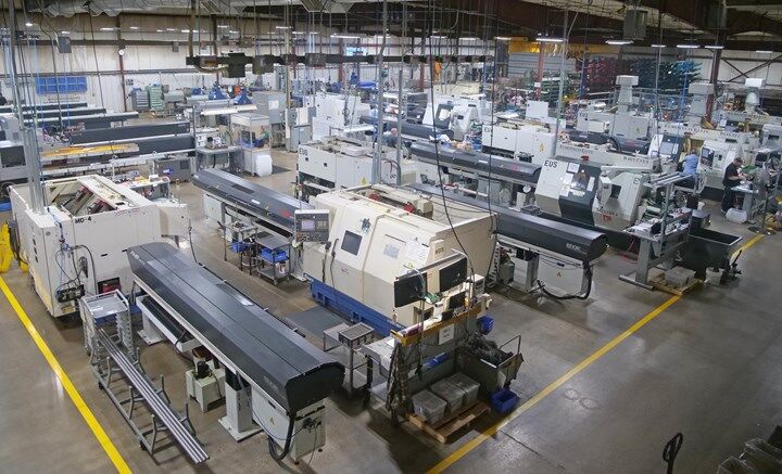 Overhead shot of the floor of Mitotec Precision